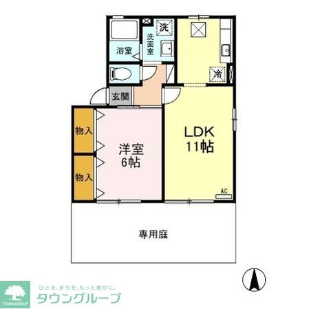 高崎グリーンハイツ V A/Bの物件間取画像